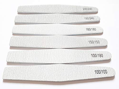 8 limas de uñas en forma de cebra con diamante elegido de doble cara