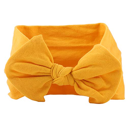 8 unids Baby Girls Nylon Diadema Super Elastic Bows Banda de Pelo Suave Accesorios para el Cabello para Niños Recién Nacidos Bebés (1)