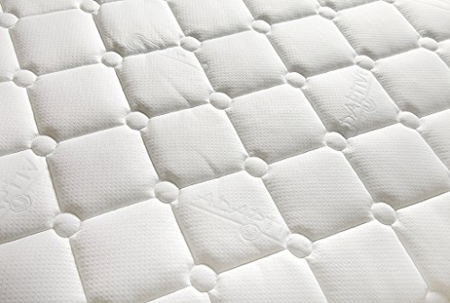 800 colchón de látex Yanis Talalay en varios tamaños, tela, Blanco, Euro Single (90x200cm)