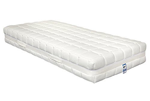 800 colchón de látex Yanis Talalay en varios tamaños, tela, Blanco, Euro Single (90x200cm)