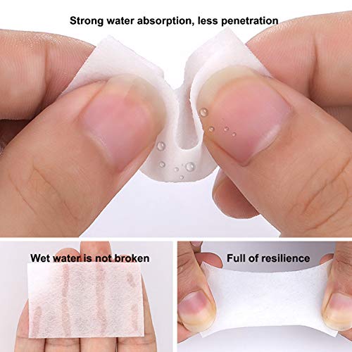 800 Piezas Almohadillas de Algodón de Limpieza de Uña, Sin Pelusas Toallitas para Uñas, Toallitas Libres de Pelusa, Toallas Quitaesmalte Uñas Algodon Celuloso Uñas