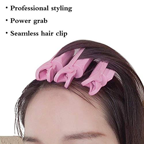 8Pcs Clip Mullido de Raíz de Pelo Pinza de Rizador de Pelo para Dar Volumen Raíz del Pelo del Clip de Plástico de Auto Agarre Herramienta de Clip Esponjoso de Raíz de Pelo para el Hogar Salón (A)