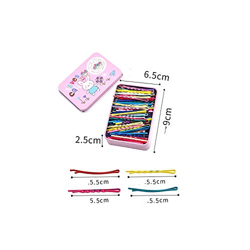 90 Pieces Bobby Pins, Metal Hair Pins para Niñas y Mujeres, pelo dama de Accesorios Moda Clips de Pelo/Macarons Horquilla de Color