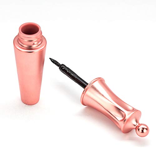 99AMZ magnético delineador de ojos impermeable delineador de ojos en gel delineador de ojos Negro Punta de la pluma muy fina Eyeliner líquido anti-sudor Automático Sello Magnético Traje (Black)