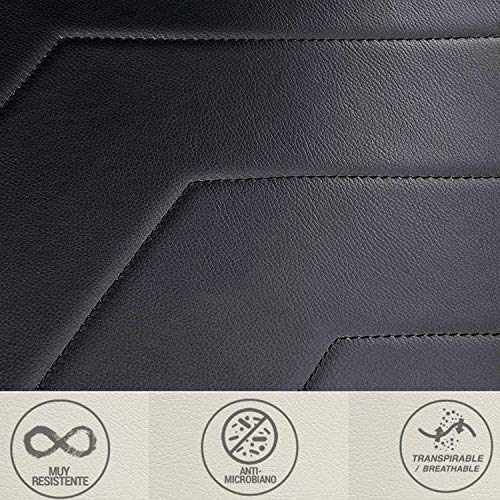 AB Vanguard VD-100 Silla Gaming Escritorio Oficina. 3 AÑOS DE GARANTÍA de la Estructura. Silla de Cuero para Ordenador Gamer Ergonomica con Cojín Reposabrazos Ajustables Respaldo Reclinable