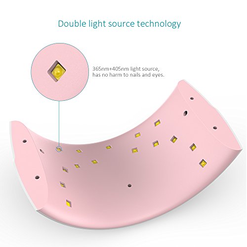 Abody SUN9C 24 W LED UV lámpara secador de uñas lámpara de secado de uñas para Shellac y otros LED UV gel de uñas blanco luz Nail Art pintura salón herramientas para uñas y uñas