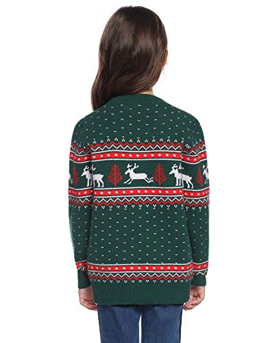 Abollria Suéteres Navideños Jersey de Navidad Pullover de Punto para Mujer Hombre Nina Niño