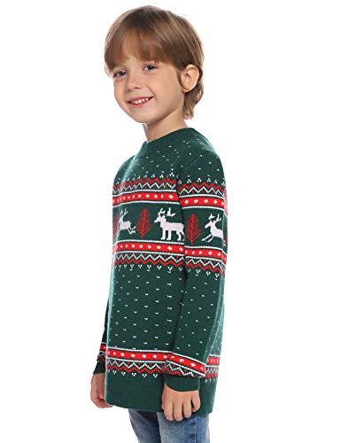 Abollria Suéteres Navideños Jersey de Navidad Pullover de Punto para Mujer Hombre Nina Niño