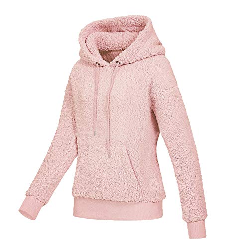 Abrigo De Invierno con Capucha De Las Mujeres Patchwork Chaqueta con Cremallera De Lana Caliente Abrigo De AlgodóN con Capucha Casual Outwear Sudadera con Capucha Deportiva riou