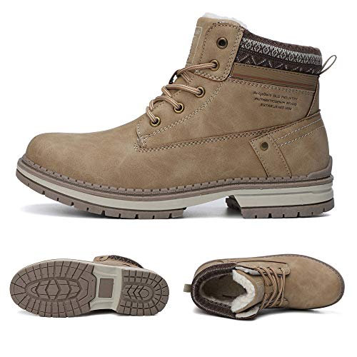 ABTOP Botas Mujer Botines Zapatos Invierno Botas de Nieve Cálido Fur Forro Aire Libre Boots Urbano Fiesta Oficina Caminando Senderismo 36-41
