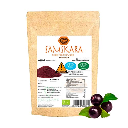 Acai en Polvo Organico Ecologico SAMSKARA Organic Acai Powder Bio (250gr)