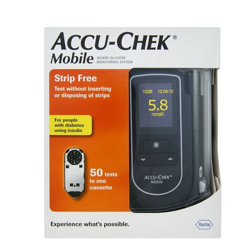 Accu-Chek Mobile - Monitore de glucosa en sangre, color negro