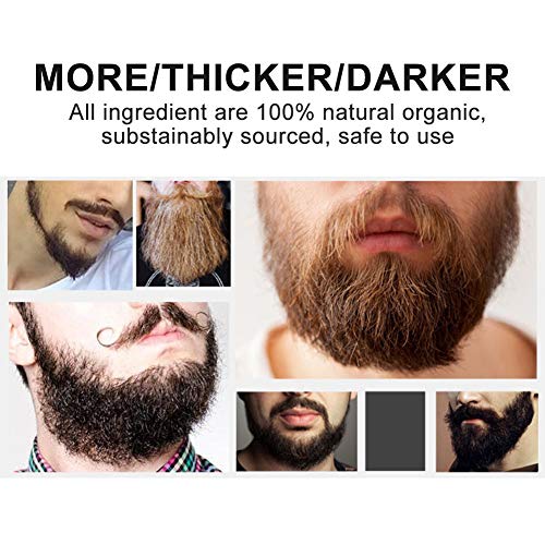 Aceite de afeitado de calidad, Nutrición facial para hombres Potenciador de bigotes, Suero para el cuidado de la barba - Suaviza, hidrata, regula la barba, promueve el crecimiento de la barba