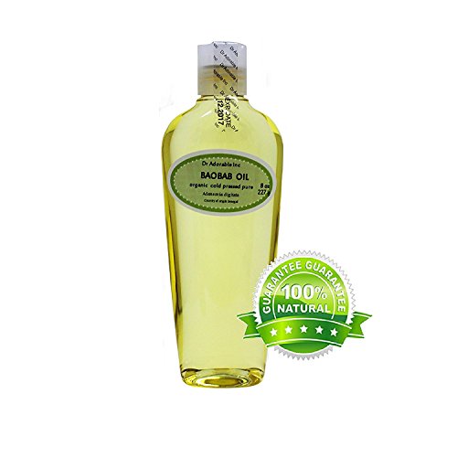 Aceite de baobab, 100 % orgánico, prensado en frío, 8 oz