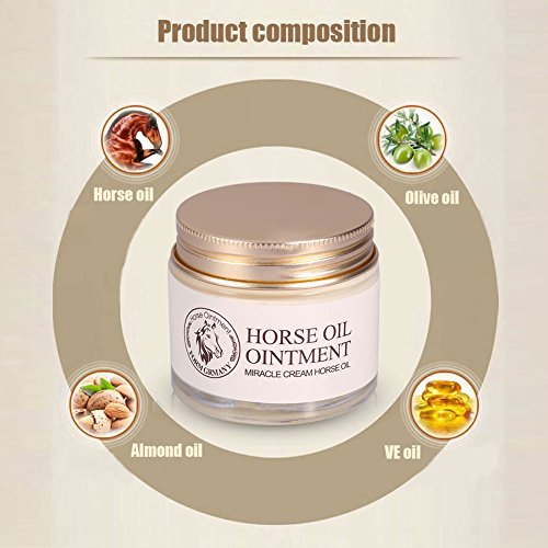 Aceite de caballo Crema de eliminación de cicatrices Cara o cuerpo Cuidado de la piel Blanqueamiento Hidratante Crema hidratante