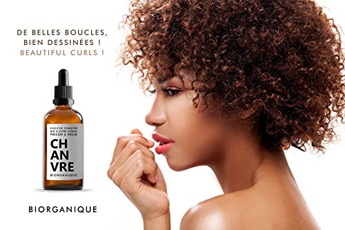 Aceite de Cáñamo - 100 ml - 100% Orgánico, Puro y Natural - Para el cuidado de cabello/ cuerpo/ piel - 100 ml - producto Ecológico