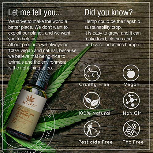 Aceite de cáñamo gotas 30% alta resistencia aceite de semillas de cáñamo 3000 mg extracto de cáñamo bio-activo orgánico ayuda con el sueño, la piel y el cabello, calma el estado (30 ml)