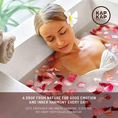 Aceite de masaje orgánico con aromaterapia natural - aceite de amor afrodisíaco, aceite de baño - erótica a través de masajes íntimos en pareja