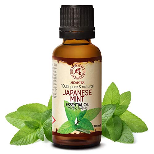 Aceite de Menta 30ml - Mentha Arvensis - Aceite Esencial de Menta Japonesa para Aromaterapia - Difusor de Aroma - Lámpara de Fragancia - Baño - Mejor para Belleza - 100% Puro y Natural