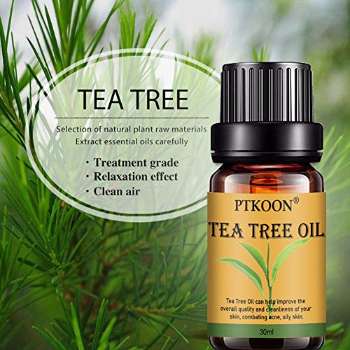 Aceite Esencial de Árbol,Tea Tree Essential Oil,Aceite esencial de árbol de té, para cara y Cuerpo masaje, El tratamiento para el acné, manchas y problemas de la piel