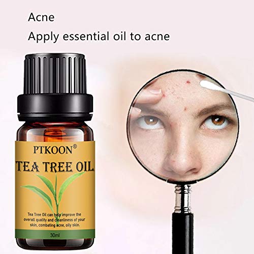Aceite Esencial de Árbol,Tea Tree Essential Oil,Aceite esencial de árbol de té, para cara y Cuerpo masaje, El tratamiento para el acné, manchas y problemas de la piel