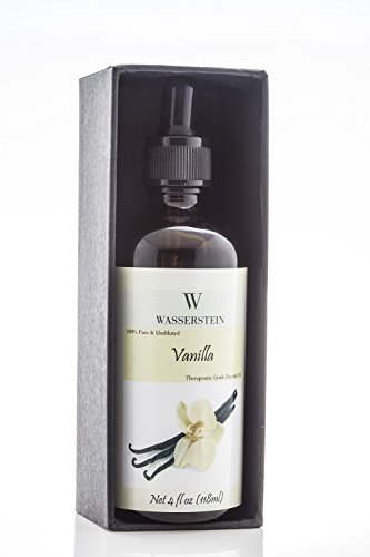 Aceite esencial para aromaterapia 100% puro de Wasserstein (4Oz/118ml, vainilla)