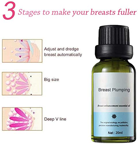 Aceite esencial para masaje de senos Perky, aceite esencial para masaje de senos, crema china para agrandar los senos, crema reafirmante y reafirmante para senos, mejora de senos (2 piezas)
