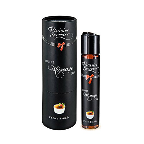 Aceite Masaje Comestible y Afrodisíaco de Crema Catalana 59 ml. – Plaisirs Secrets Paris