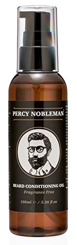 Aceite para barba – Aceite acondicionador de Percy Nobleman especial para barbas – Un suavizante y acondicionador profundo para barbas de hombres (100 ml)