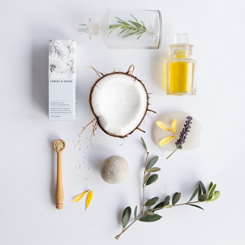 Aceite para el cabello Hallelujah®, 100% natural certificado, protección y tratamiento con aceite de coco orgánico, hidratante y reparador para cabello dañado y seco