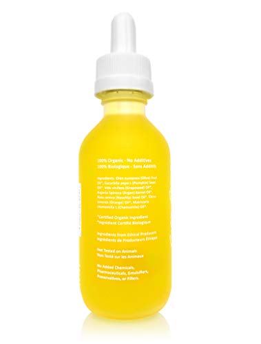 Aceite Para la Cara, Suero de Vitamina C 100% Orgánica-2 oz.-Suero Antienvejecimiento Para el Cuidado Avanzado de la Piel, Arrugas y Líneas Finas, Tratamiento del Acné, Aumento de Colágeno