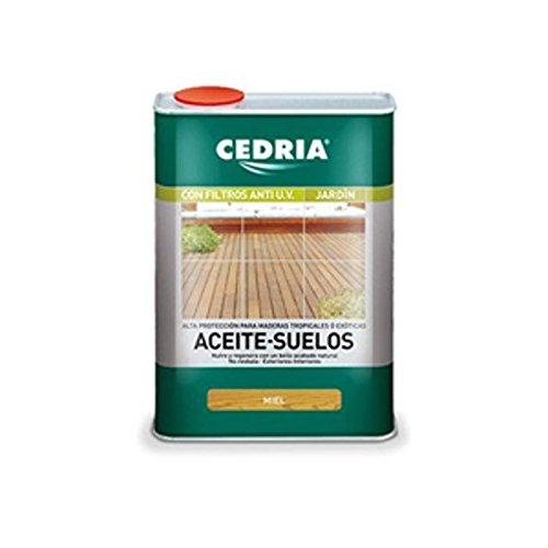 aceite para suelos de madera Cedria incoloro miel protege en profundidad todo tipo de madera, especialmente tropicales. - 1 litro -