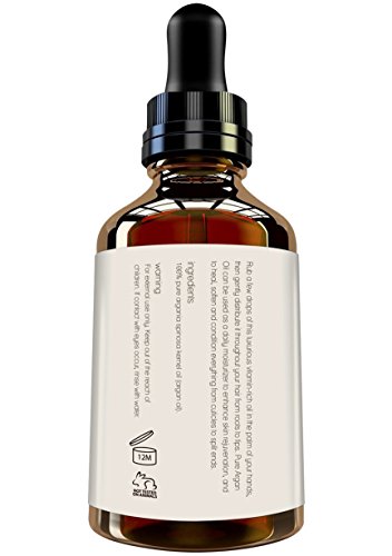 Aceite Puro de Argán para Cabello y Piel - Vegano, Cruelty-Free, Orgánico - Hecho a Mano y Prensado en Frío, 60ml