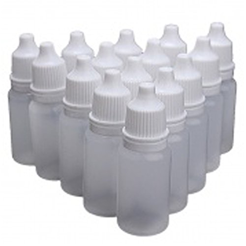 Acenix - Pack de 50 botellas de plástico vacías de alta calidad, 5 ml, 50 unidades, con tapas
