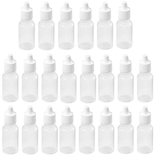 Acenix - Pack de 50 botellas de plástico vacías de alta calidad, 5 ml, 50 unidades, con tapas