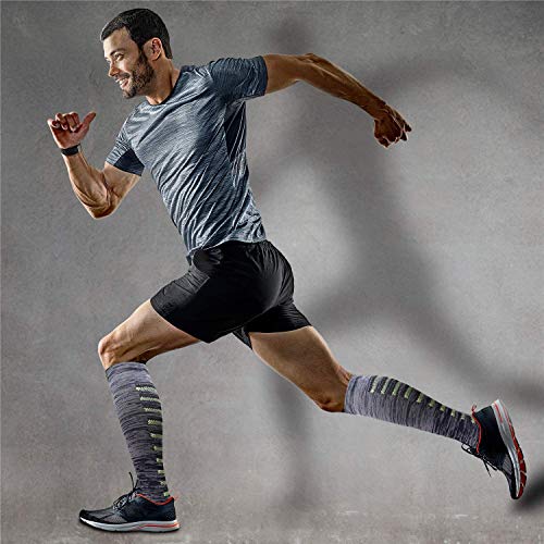 ACTINPUT Calcetines de Compresión Medias de Compresion Mujer y Hombre para Running,Atlético, Ciclismo,Médico, Enfermera,Volar, Viajar (Assorted 01-6 Pares, S-M)