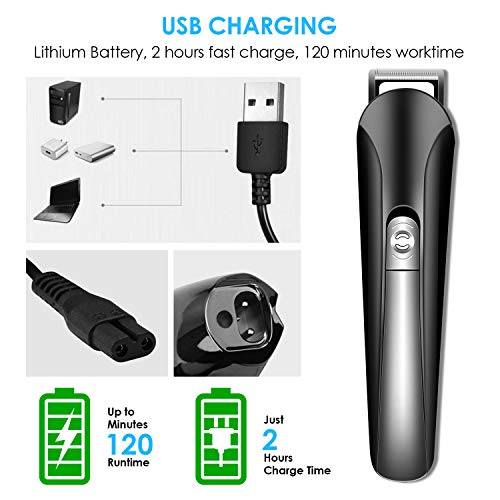 ACTION Cortapelos Hombre, 11 en 1 Maquina Cortar Pelo Profesional, Multifunción Cortadora de Pelo Maquina Afeitar Barba/Nariz/Orejas/Cabeza/Cara/Cuerpo con Peines Guía (Aceite No incluido)