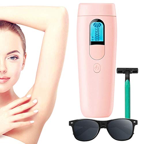 ACTION IPL Depiladora de Luz Pulsada para Mujer, 990,000 Flashes Maquina Depilacion Laser Permanente del Vello Visible en Casa para Facial, Axilas, Espalda, Piernas y Zona Bikini, Rosa