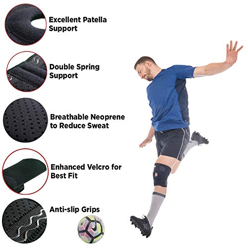 Active Athletes - Rodillera, con libro electrónico que puede no estar en español, talla única