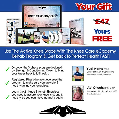 Active Athletes - Rodillera, con libro electrónico que puede no estar en español, talla única