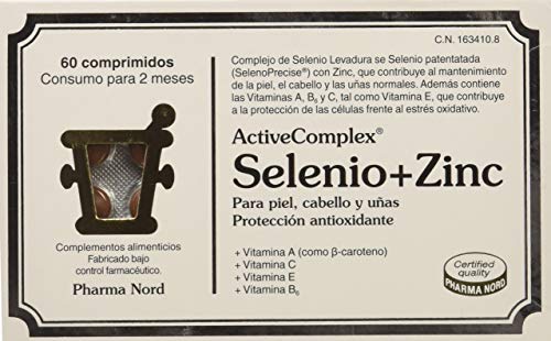 Active Complex Complemento Alimenticio Selenio y Zinc - 60 Comprimidos