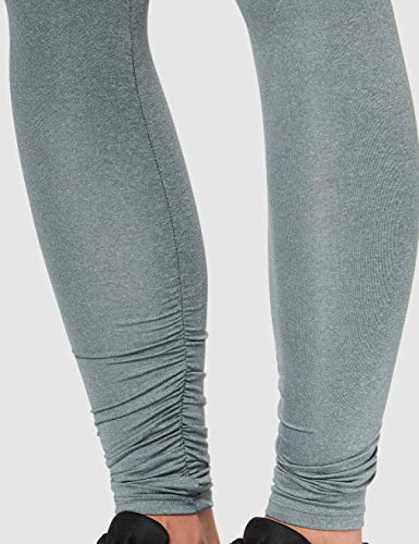 Activewear Mallas de Deporte en Contraste para Mujer, Negro (Black/grey Marl), 42 (Talla del fabricante: Large)