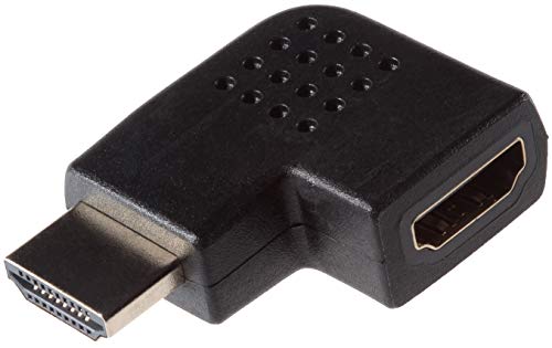 Adaptador Angular Poppstar HDMI Tipo A, Rectangular, ángulo de 270 & 80 Grados, Adaptador Angular, Enchufe HDMI/Enchufe HDMI 19 Pin, FullHD, Audio/Video, 24 Karat contactos Dorados