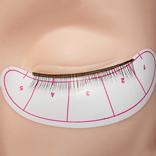 Adhesivo de papel de 70 pares Almohadillas de las ojeras extensión de pestañas postizas Tips de ojo de parches