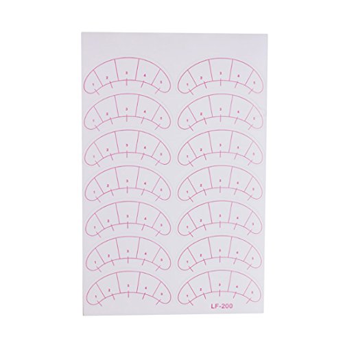Adhesivo de papel de 70 pares Almohadillas de las ojeras extensión de pestañas postizas Tips de ojo de parches