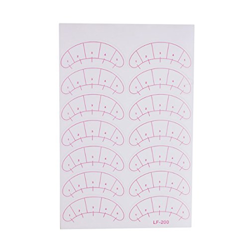 Adhesivo de papel de 70 pares Almohadillas de las ojeras extensión de pestañas postizas Tips de ojo de parches