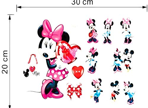 Adhesivos decorativos para dormitorio de bebé y niños, diseño de Minnie et Mickey Mouse