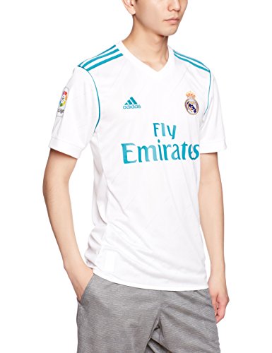 Adidas  1ª equipación Real Madrid  2017/2018 -  Camiseta para Hombre, Blanco, XL