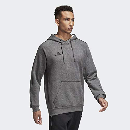 Adidas CORE18 Hoody Sudadera con Capucha, Hombre, Gris (Gris/Negro), XS
