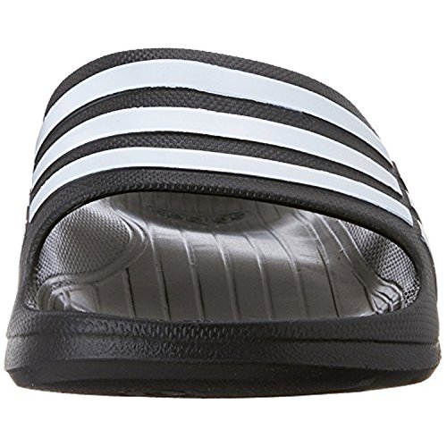 adidas Duramo Slide Sandal,Black/White/Black,13 M US